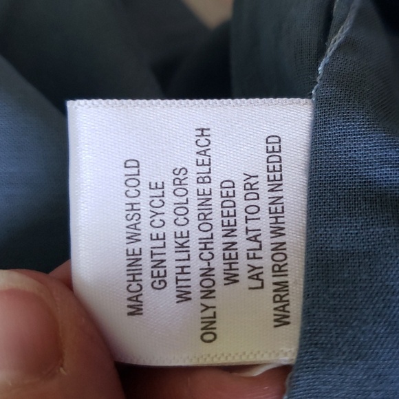 Modcloth Holiday Dress Medium Blue Red White Sleeveless Belt Snowflakes Winter - Picture 16 of 16